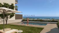Swimming pool of Flat for sale in El Masnou  with Air Conditioner, Heating and Parquet flooring