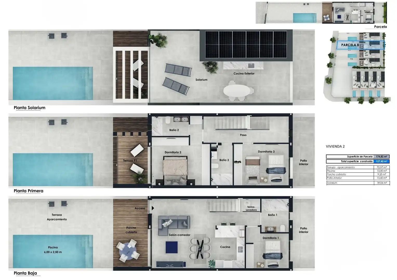 Casa a schiera con terrazza in vendita a Pilar de la Horadada ciudad, imagen 16