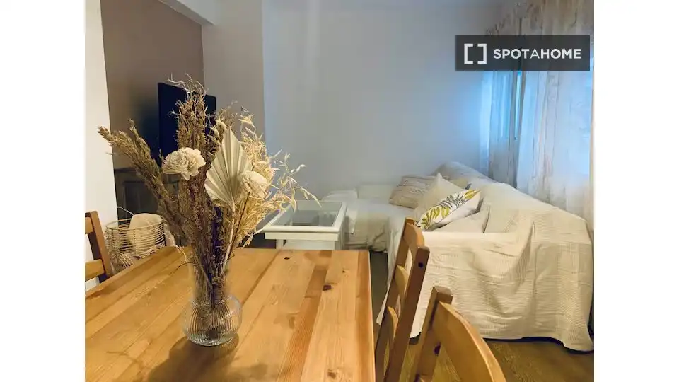 Sala de estar de Piso de alquiler en Valencia con Aire acondicionado, Calefacción y Amueblado