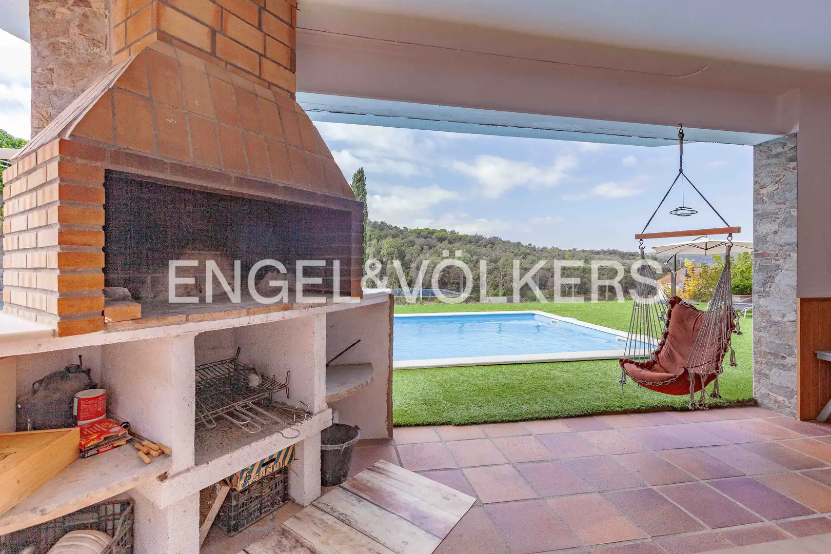 Terraza de Casa o chalet de alquiler en Llinars del Vallès con Aire acondicionado, Calefacción y Jardín privado