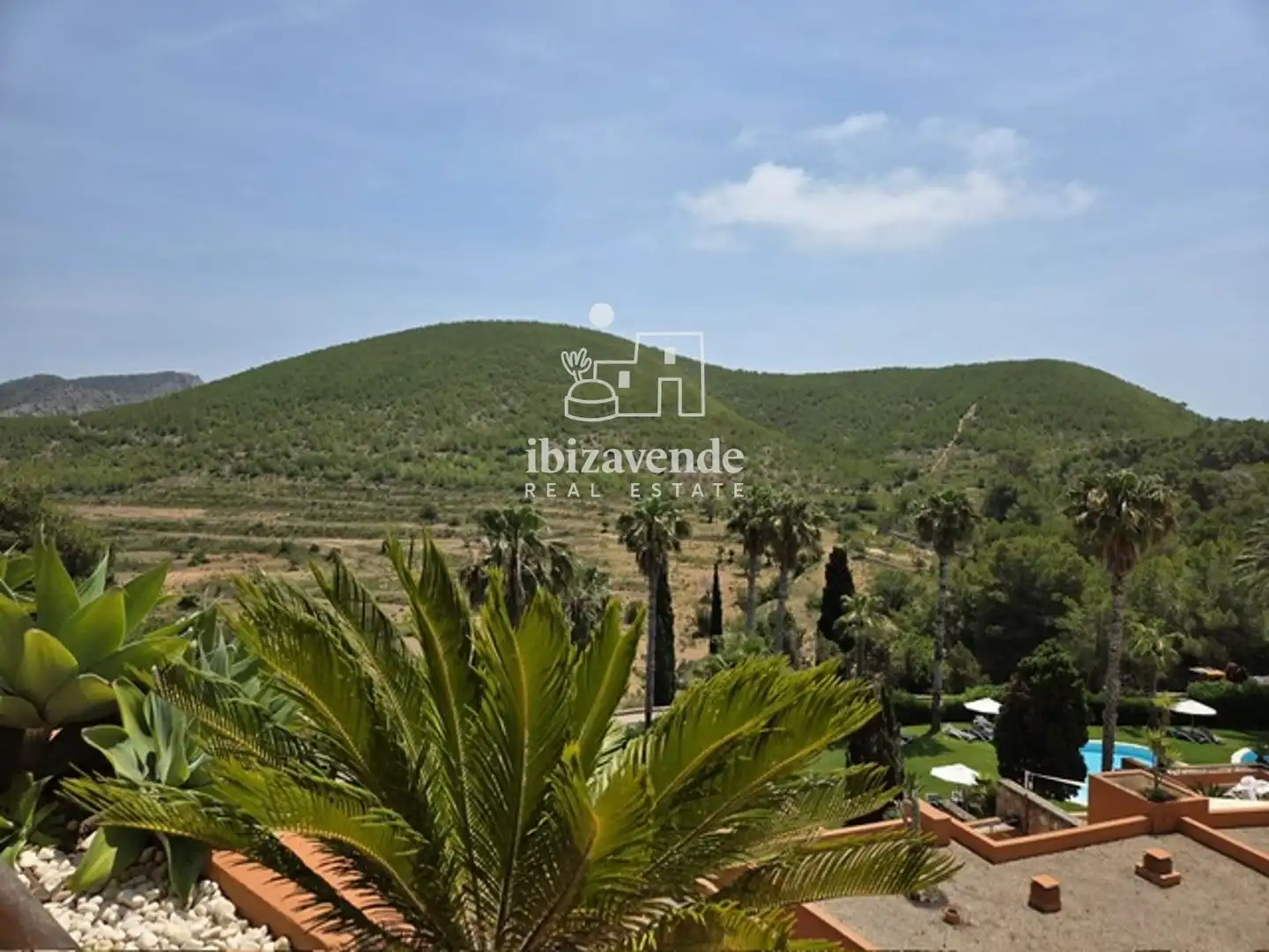 Jardín de Dúplex de alquiler en Santa Eulària des Riu con Aire acondicionado, Terraza y Trastero