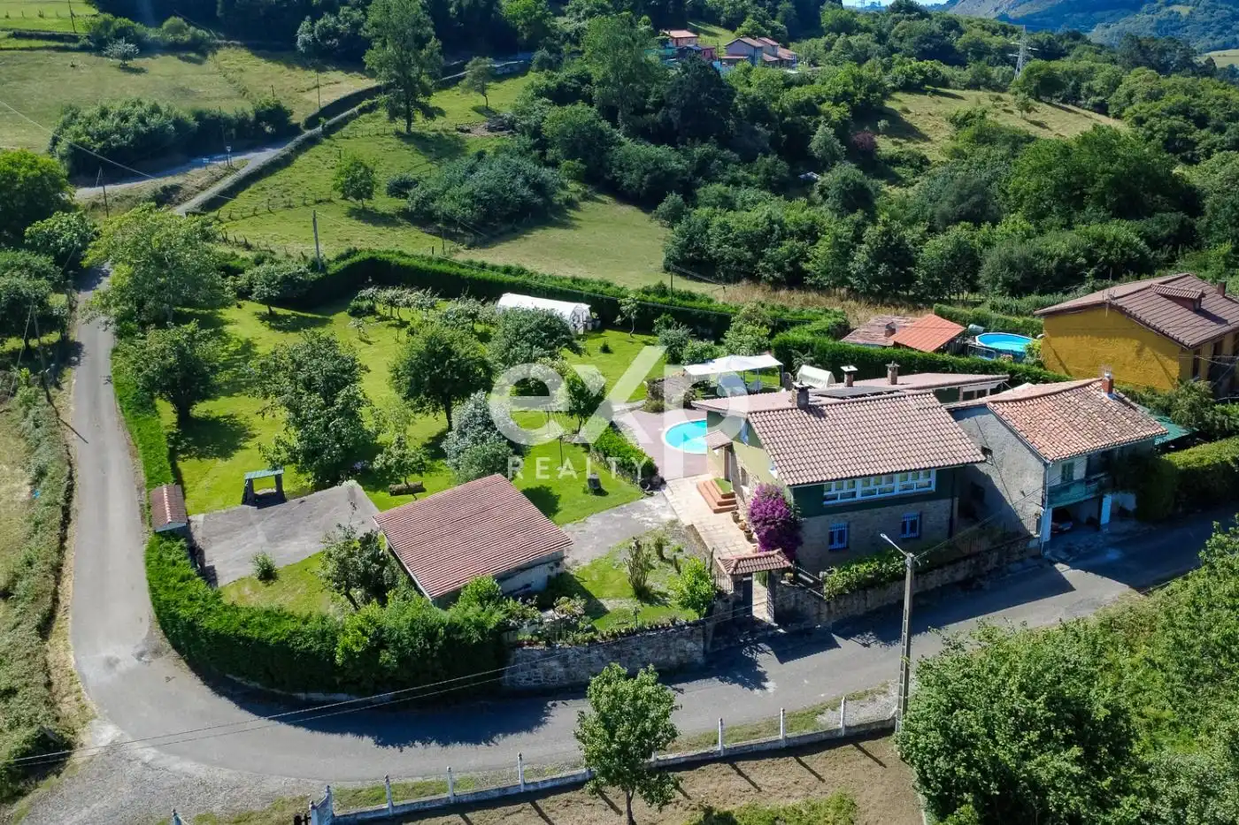 Exterior view of Houses for sale in Langreo  with Heating, Private garden and Swimming Pool