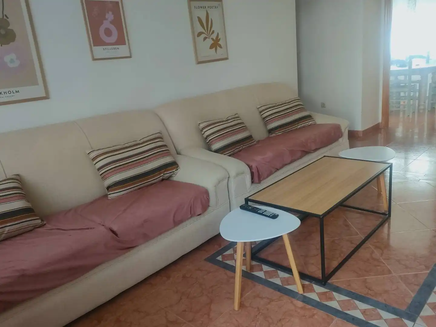 Sala d'estar de Finca rústica en venda en Pilar de la Horadada amb Aire condicionat, Terrassa i Moblat