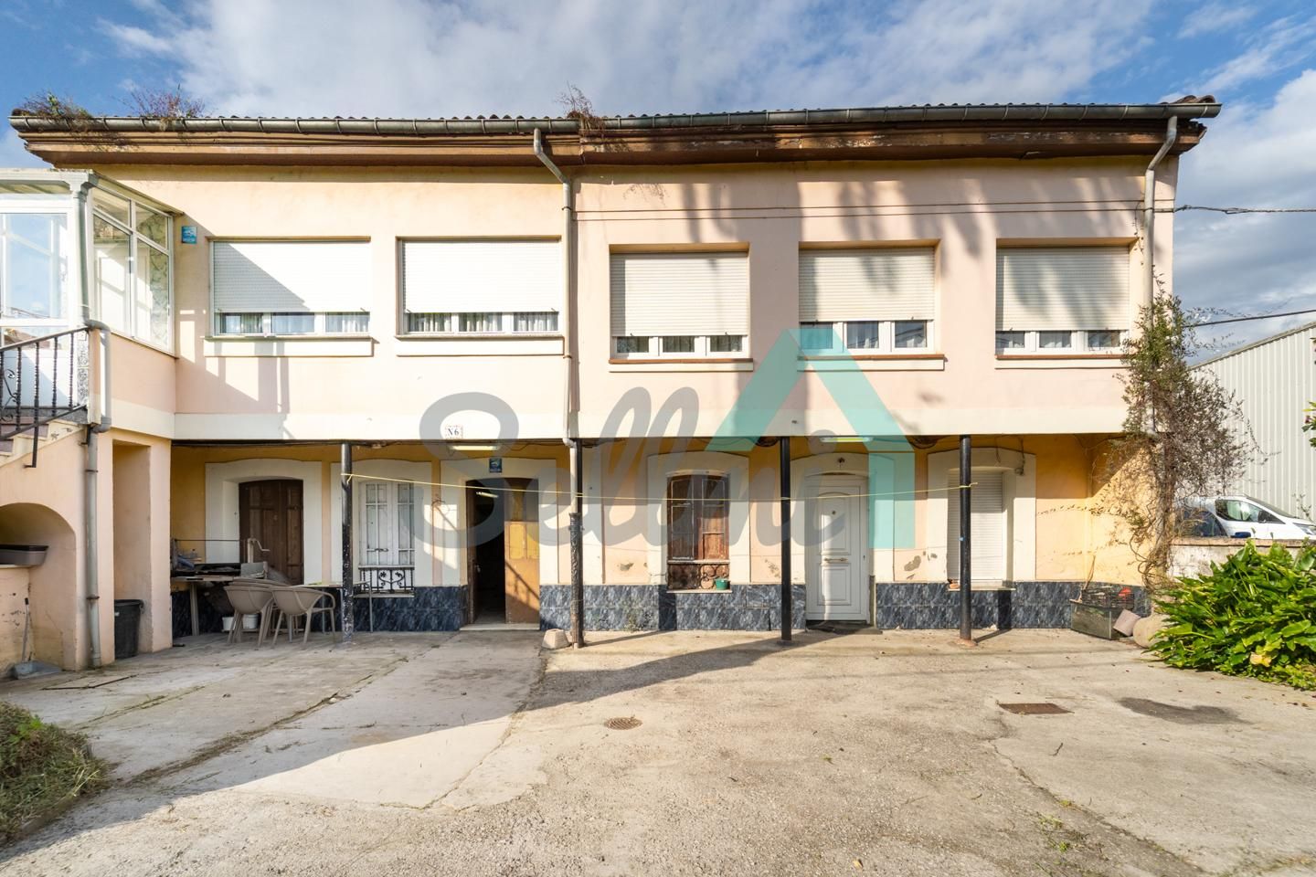 Exterior view of Single-family semi-detached for sale in Langreo  with Heating and Terrace