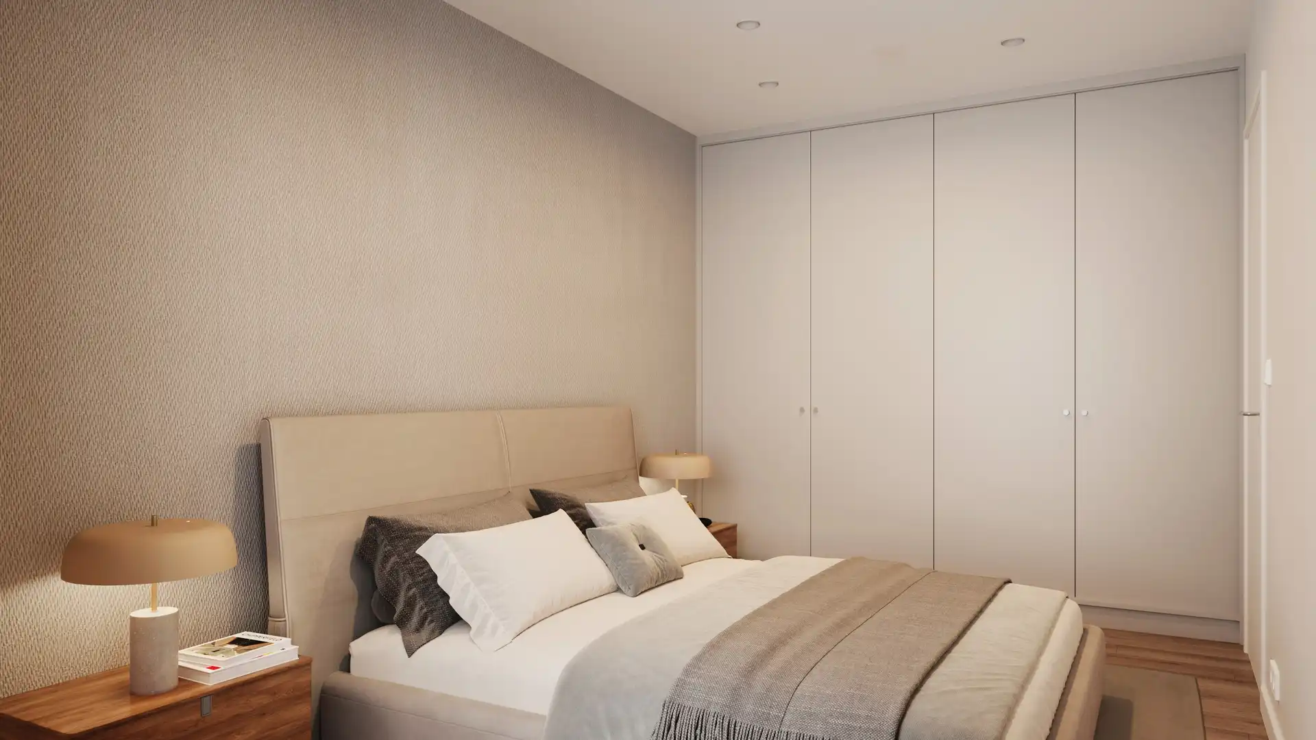 Bedroom of Flat for sale in Móstoles  with Heating, Terrace and Community pool