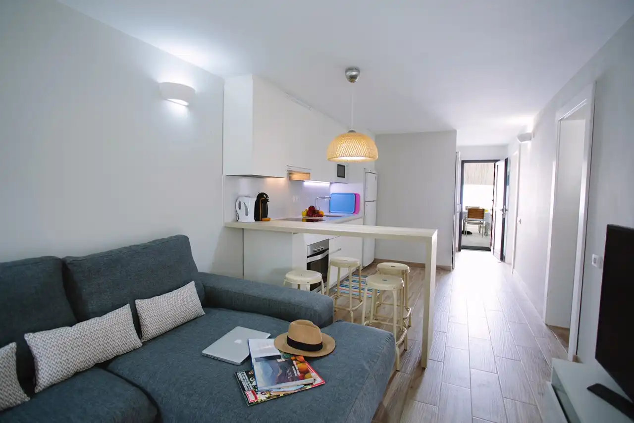 Sala de estar de Apartamento en venta en San Bartolomé de Tirajana con Aire acondicionado, Jardín privado y Terraza