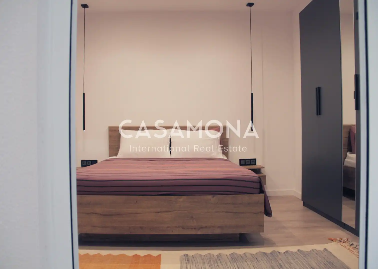 Schlafzimmer von Wohnungen zur Miete in Barcelona mit Klimaanlage, Heizung und Terrasse