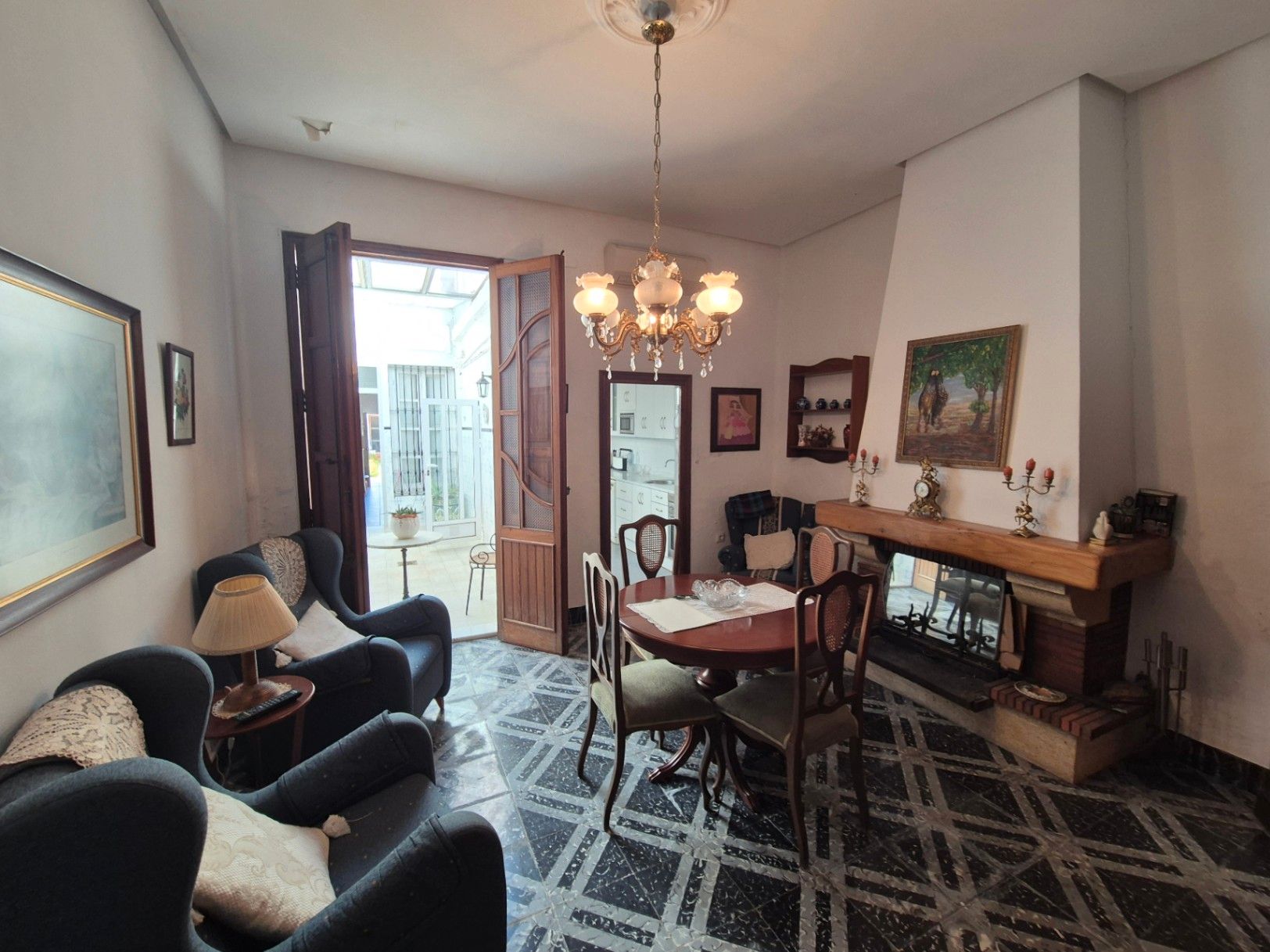 Sala d'estar de Casa o xalet en venda en Beniarjó amb Jardí privat, Terrassa i Traster