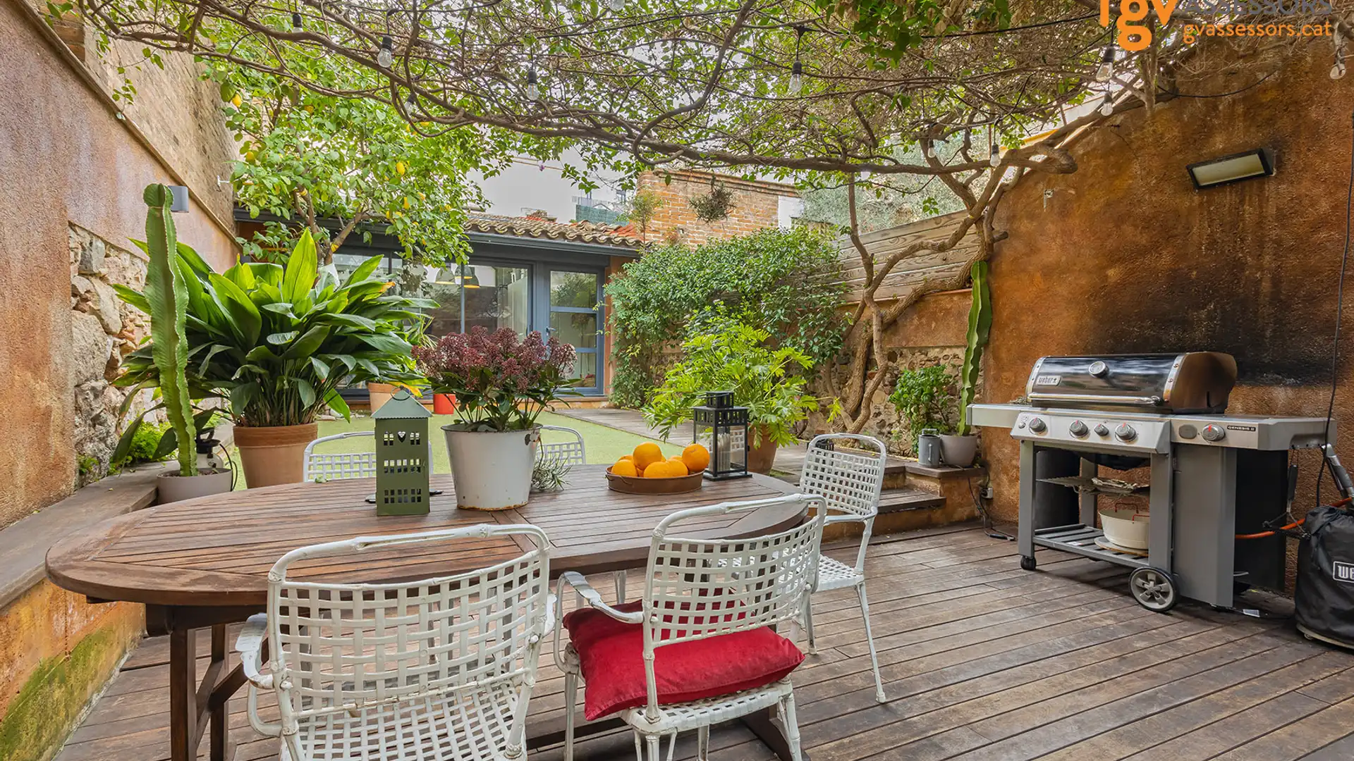 Terraza de Planta baja en venta en  Barcelona Capital con Calefacción, Jardín privado y Parquet