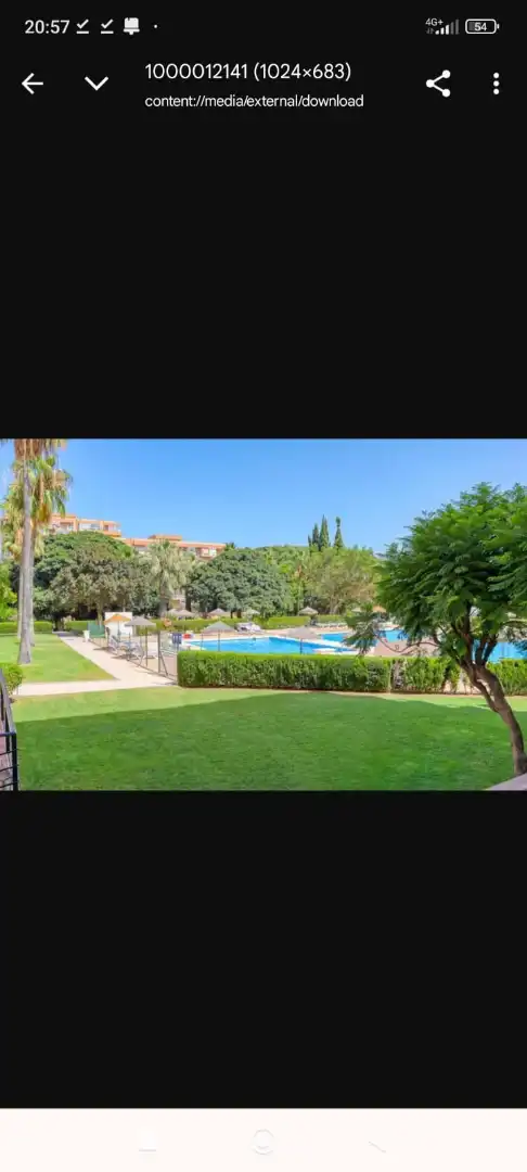 Jardín de Estudio de alquiler en Benalmádena con Aire acondicionado, Terraza y Amueblado