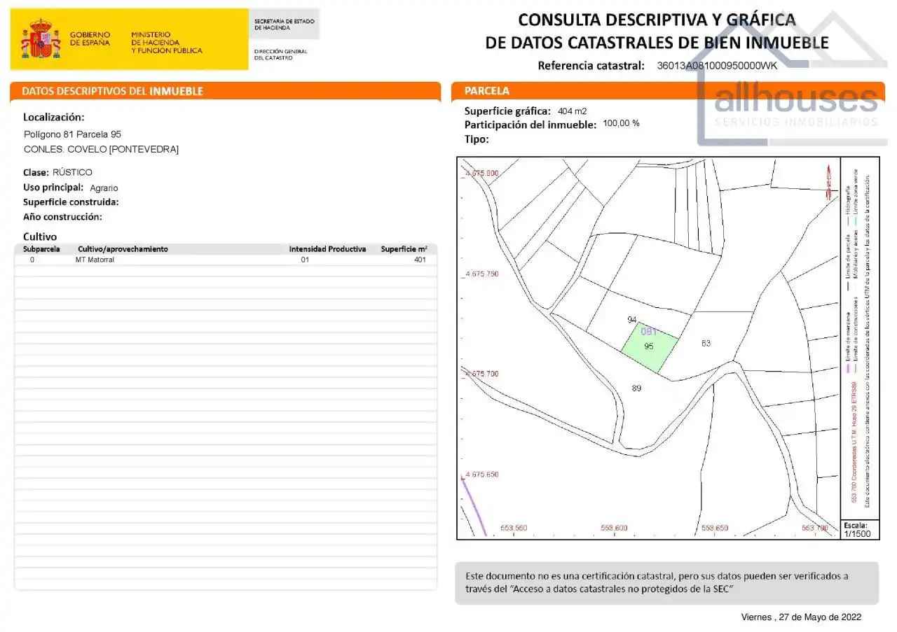 Rural land for sale in Covelo, imagen 5