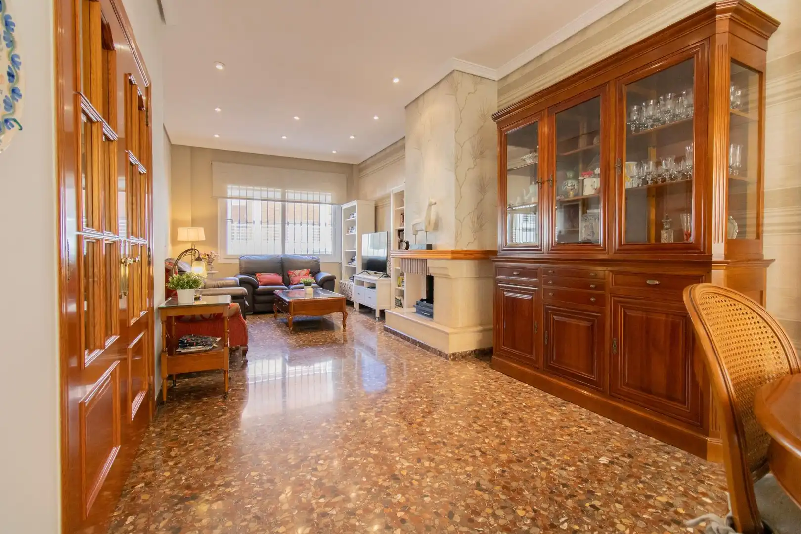 Sala de estar de Casa adosada en venta en Massalfassar con Aire acondicionado, Terraza y Trastero