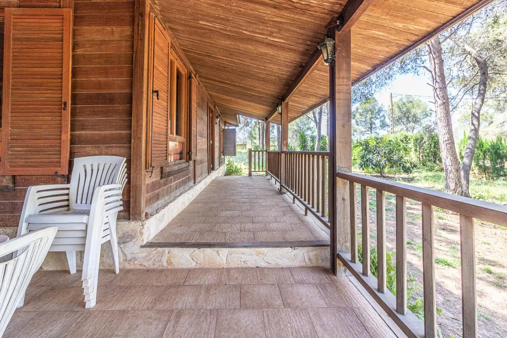 Terraza de Casa o chalet en venta en Alberic con Aire acondicionado, Jardín privado y Piscina