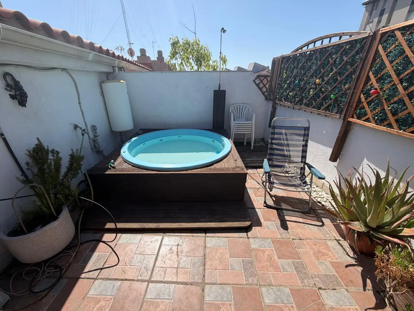 Terrasse von Dachboden zum Verkauf in Badalona mit Klimaanlage, Heizung und Terrasse