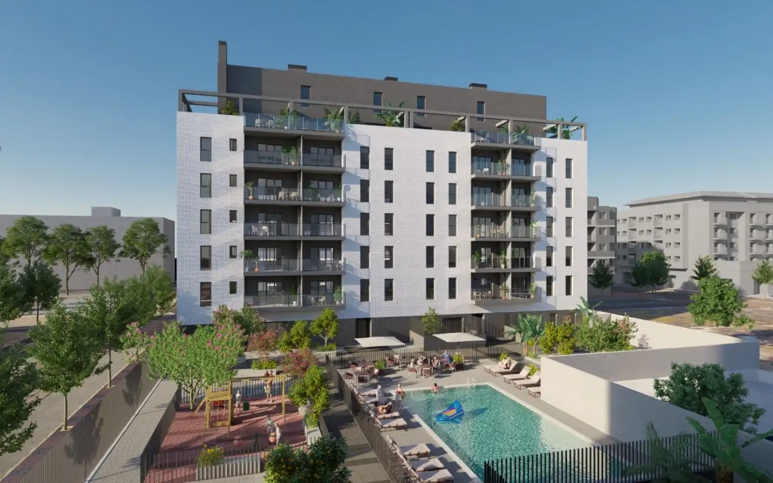 Vista exterior de Piso en venta en Alcàsser con Aire acondicionado, Calefacción y Terraza
