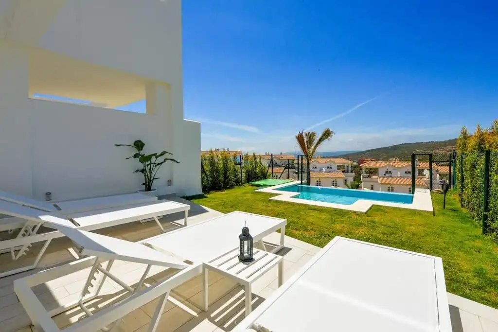 Terrace of Detached homes for sale in Manilva  with Air Conditioner, Private garden and Terrace