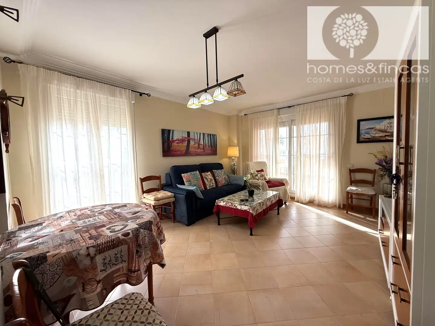Sala de estar de Piso en venta en Ayamonte con Terraza, Amueblado y Horno