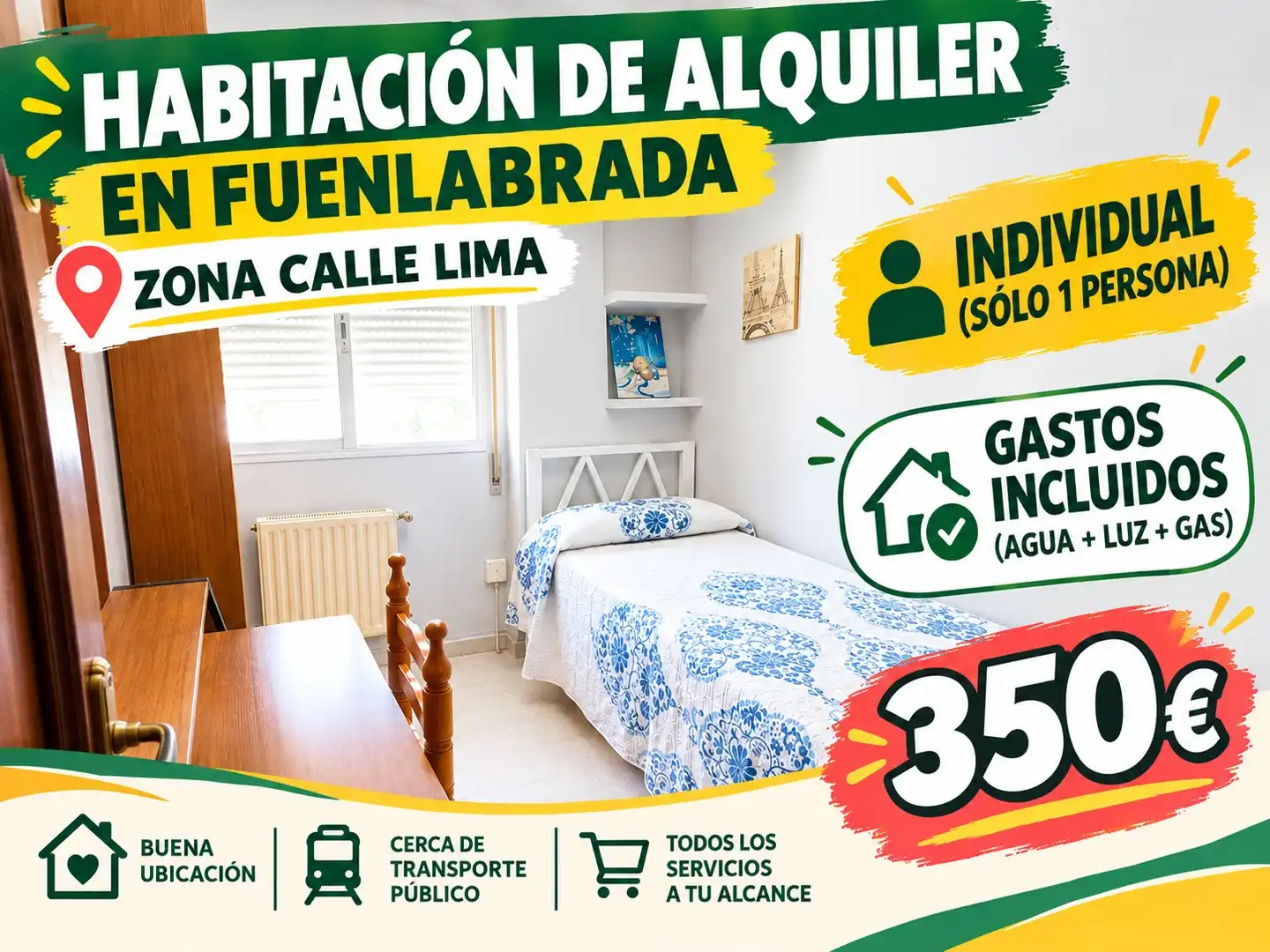 Habitación de Piso para compartir en La Avanzada - La Cueva