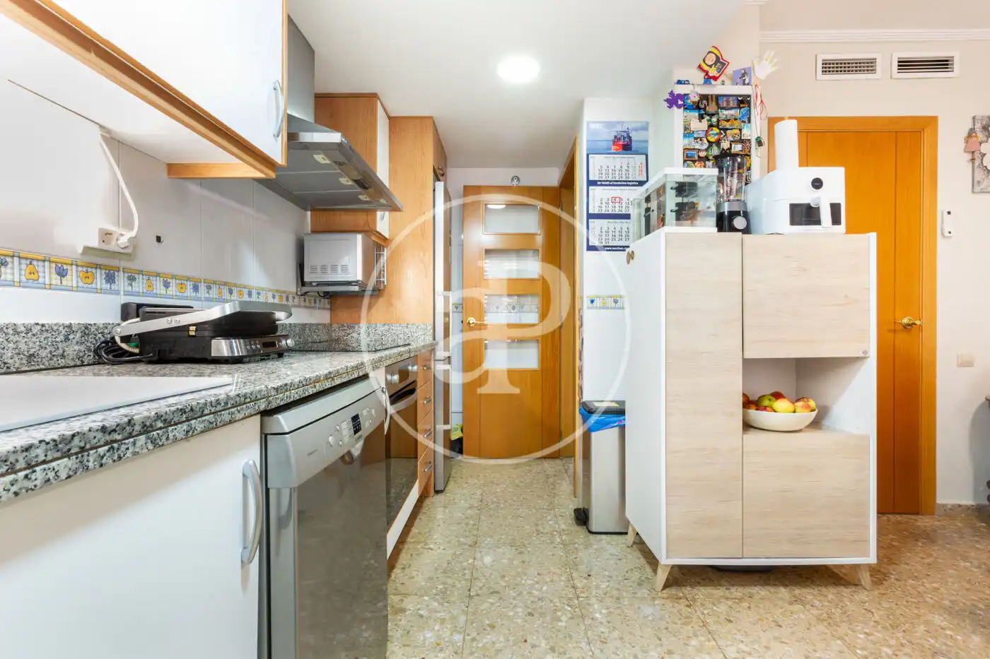 Kitchen of Flat for sale in Valencia  with Air Conditioner, Heating and Private garden
