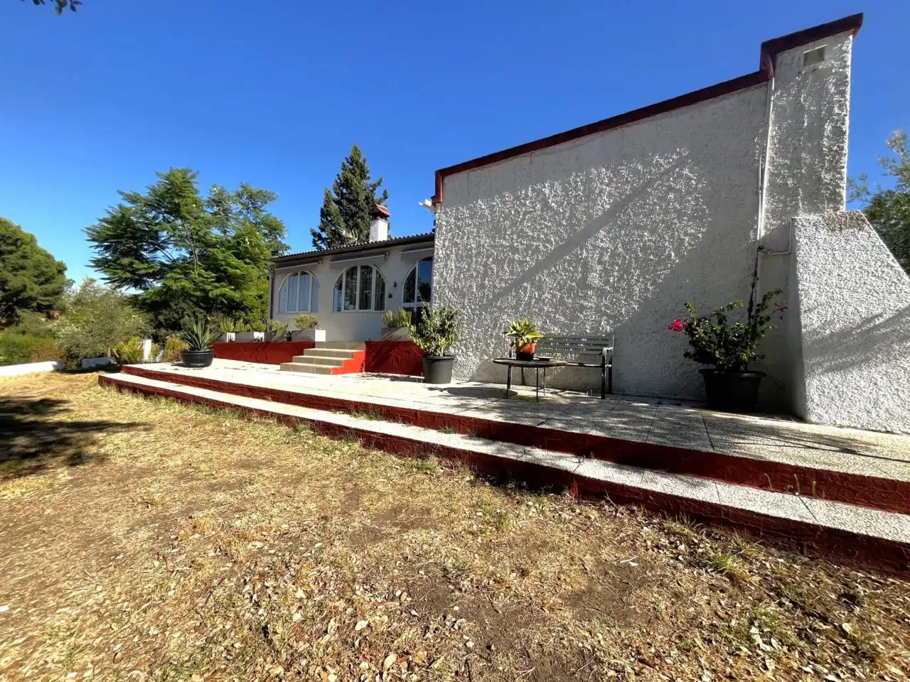 Vista exterior de Casa o chalet en venta en Valverde del Camino con Jardín privado, Terraza y Amueblado