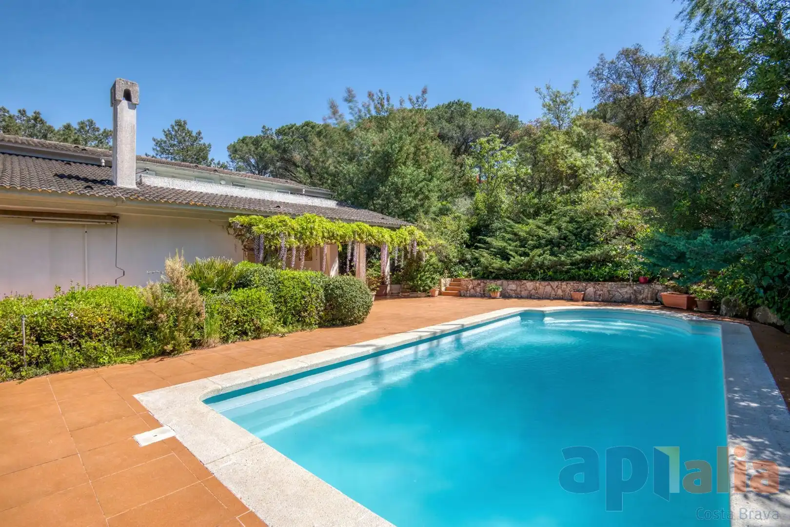 Piscina de Casa o xalet en venda en Santa Cristina d'Aro amb Calefacció, Jardí privat i Terrassa