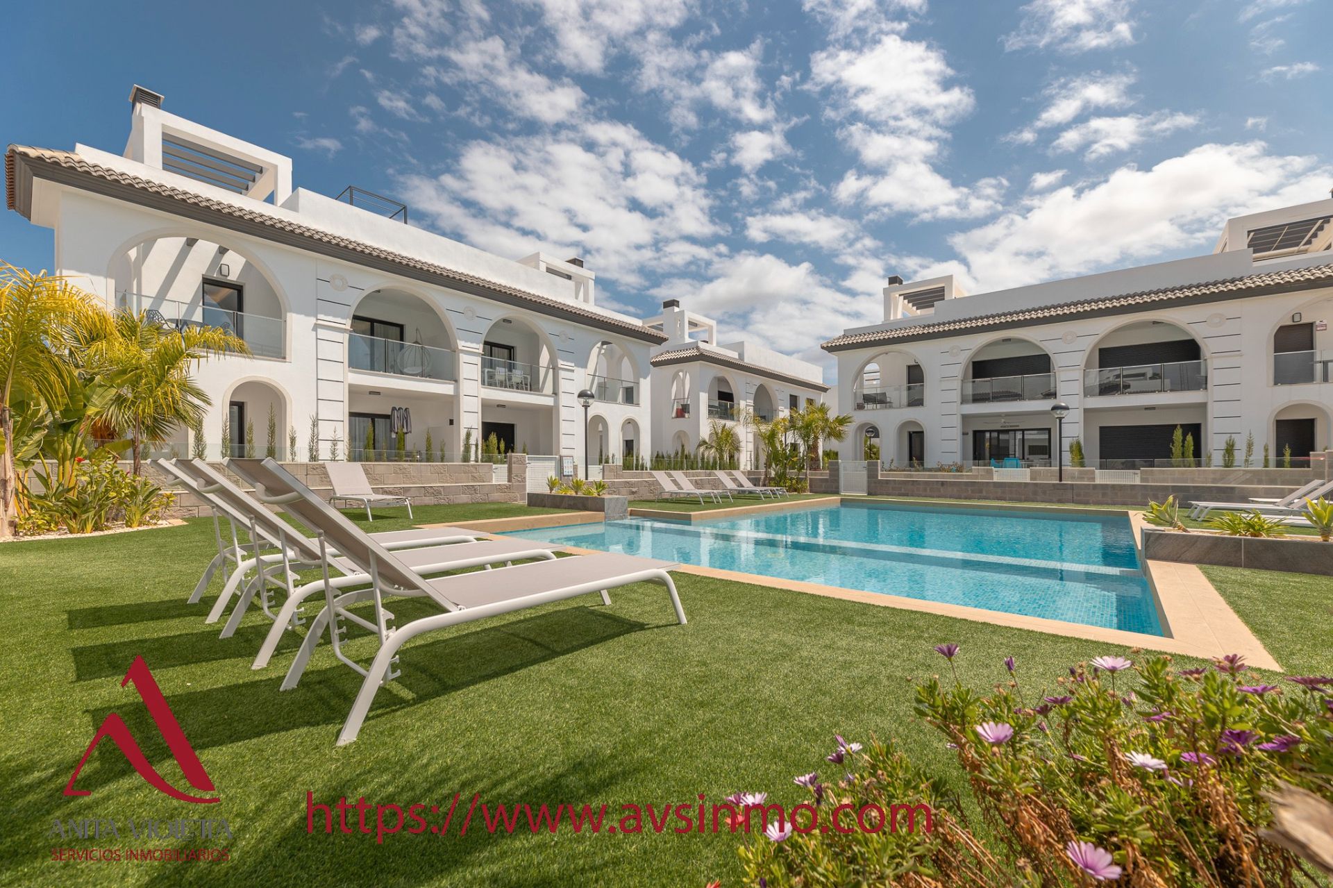 Swimming pool of Apartment to rent in Rojales  with Air Conditioner, Terrace and Furnished