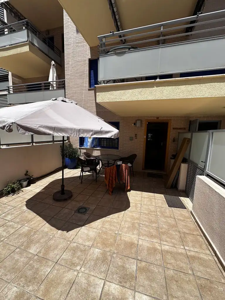 Terrasse von Erdgeschoss zur Miete in Canet d'En Berenguer mit Terrasse und Gemeinschaftspool