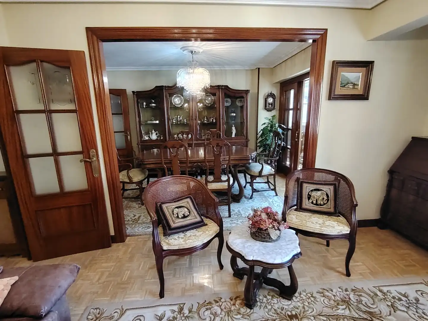 Comedor de Piso en venta en Gijón  con Calefacción, Parquet y Terraza