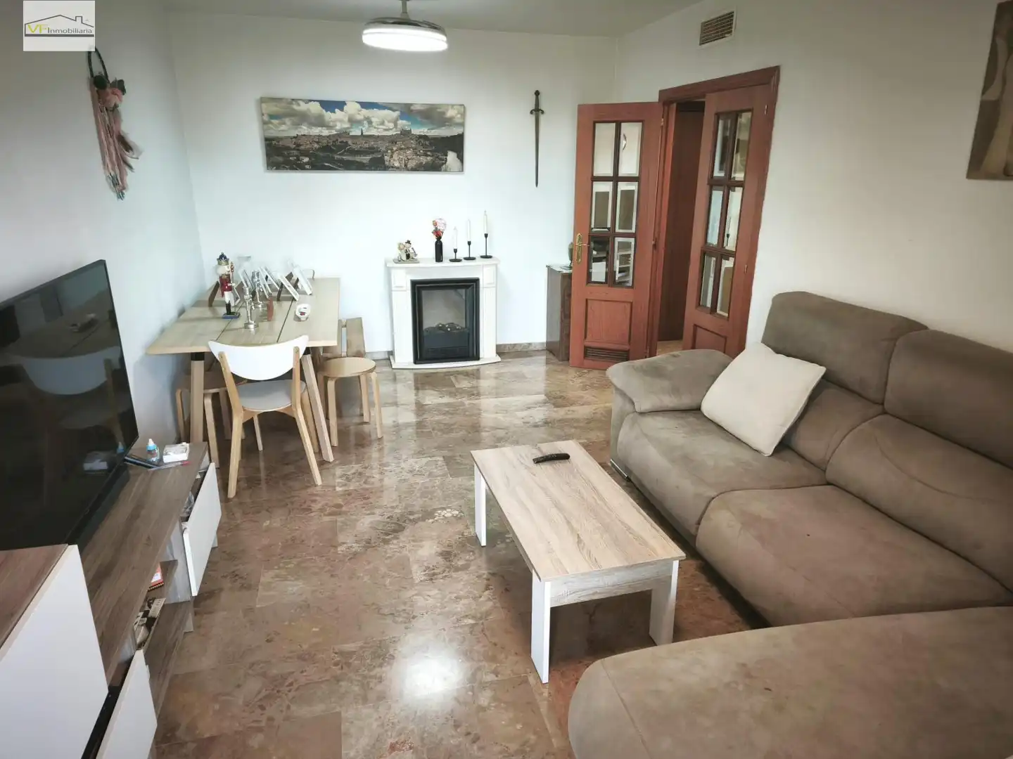 Sala de estar de Piso en venta en Málaga con Aire acondicionado, Terraza y Piscina comunitaria