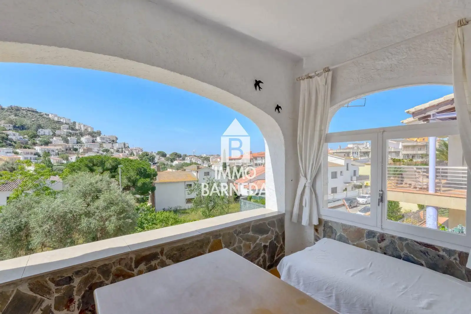 Balcony of Flat for sale in Roses  with Heating, Terrace and Storage room