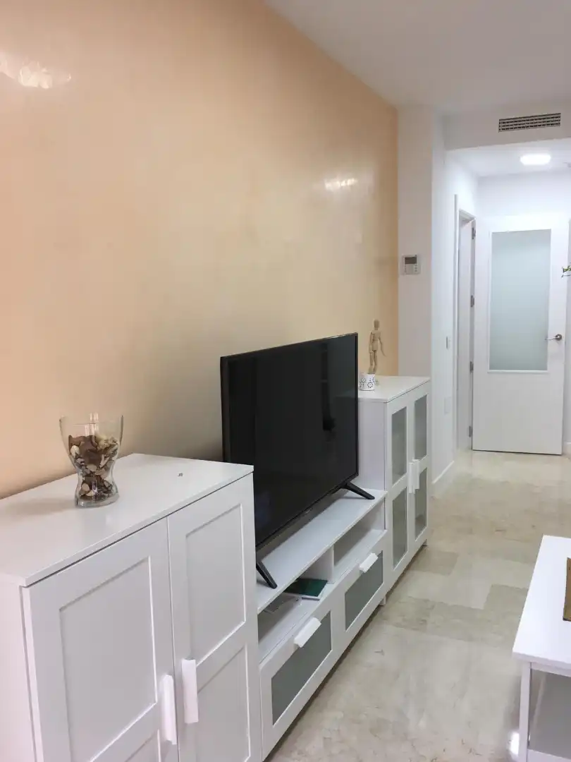 Sala de estar de Piso de alquiler en Málaga con Aire acondicionado, Amueblado y Horno