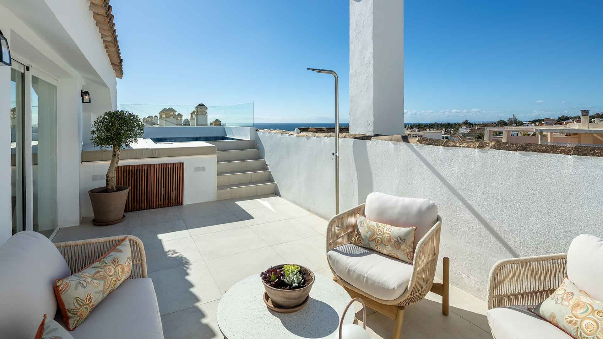 Terrassa de Àtic en venda en Marbella amb Aire condicionat, Terrassa i Piscina