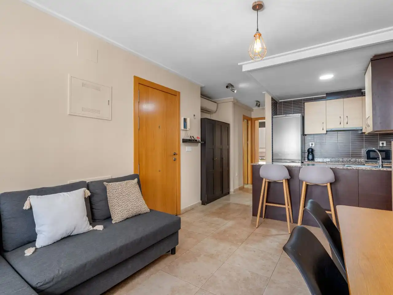 Sala d'estar de Apartament en venda en Alicante / Alacant amb Aire condicionat, Calefacció i Terrassa