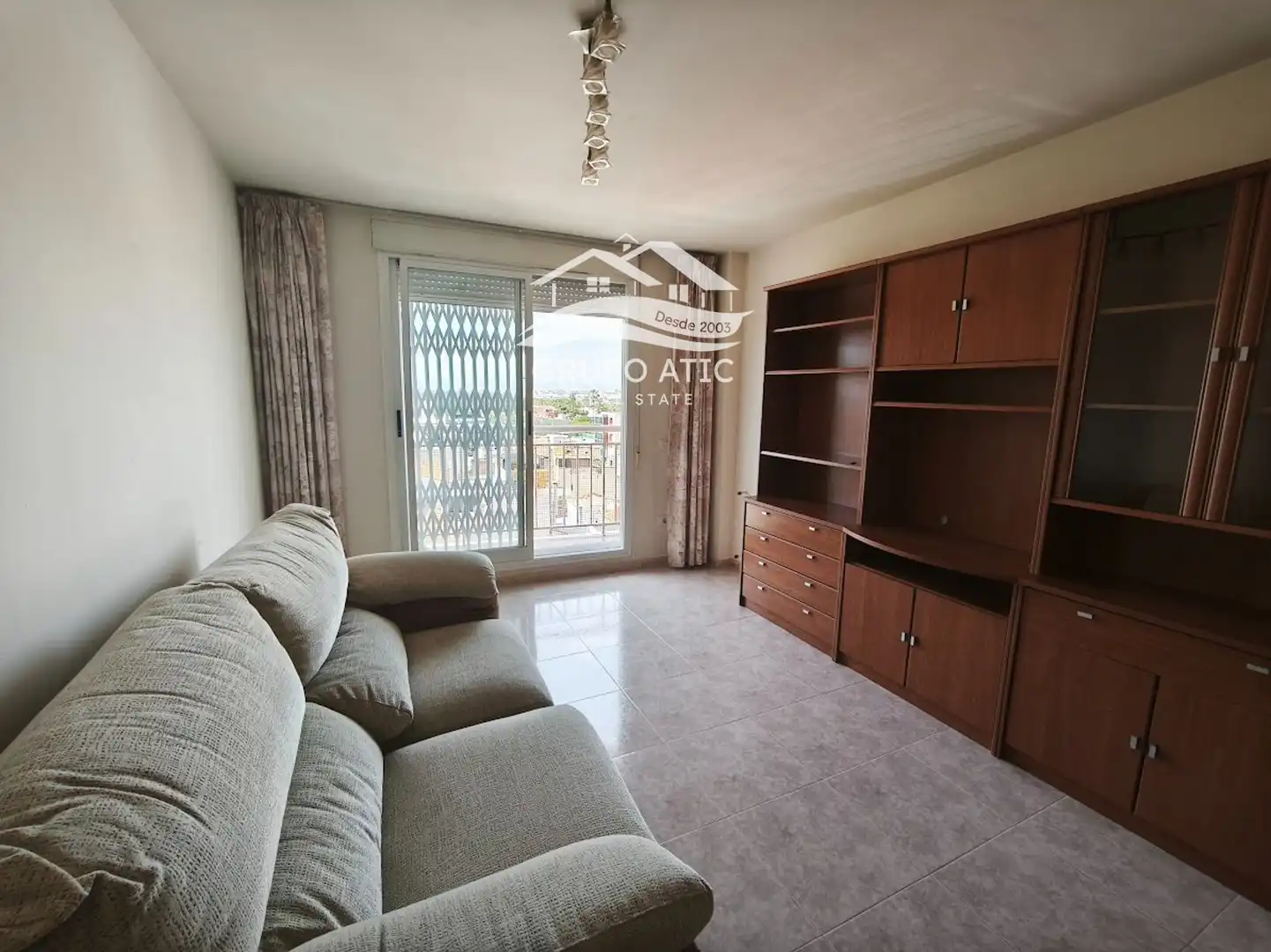 Sala de estar de Apartamento en venta en Burriana / Borriana con Calefacción, Terraza y Amueblado