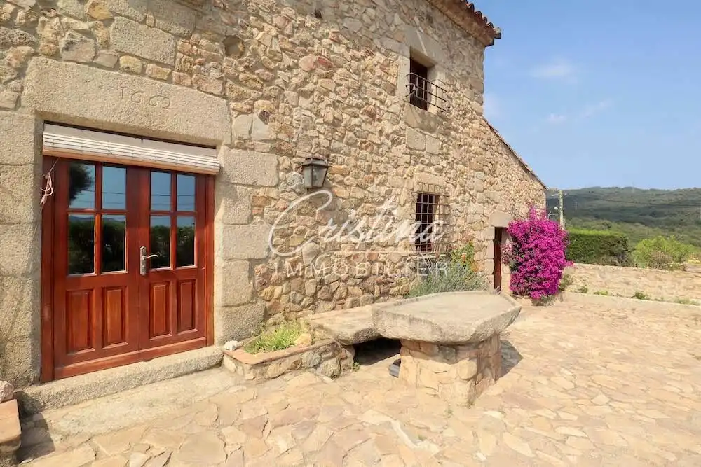 Außenansicht von Country house zum Verkauf in Santa Cristina d'Aro mit Heizung, Privatgarten und Schwimmbad