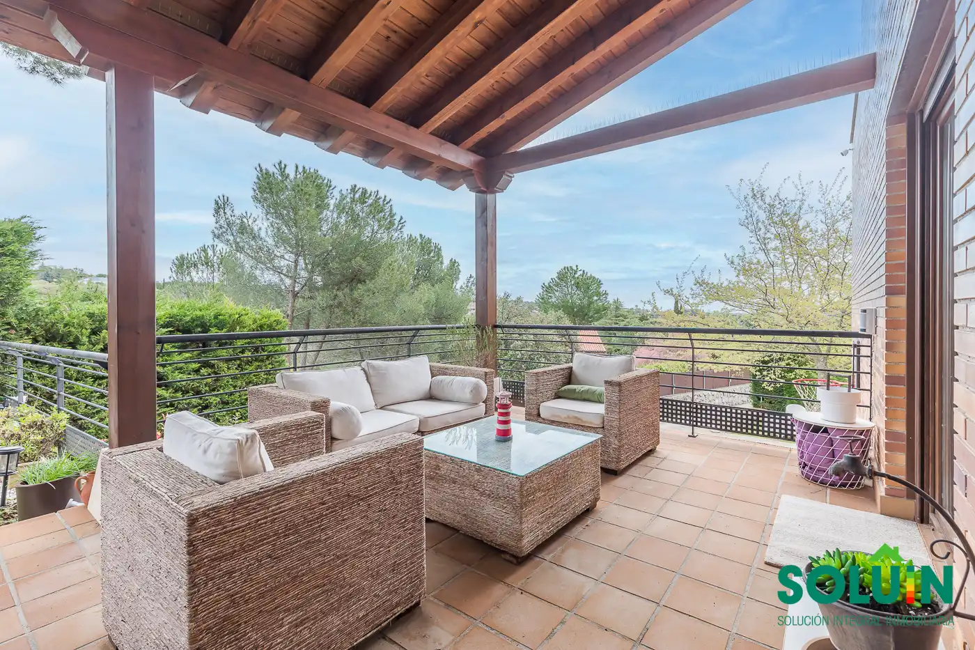 Terrassa de Casa o xalet en venda en Torrelodones amb Aire condicionat, Calefacció i Jardí privat
