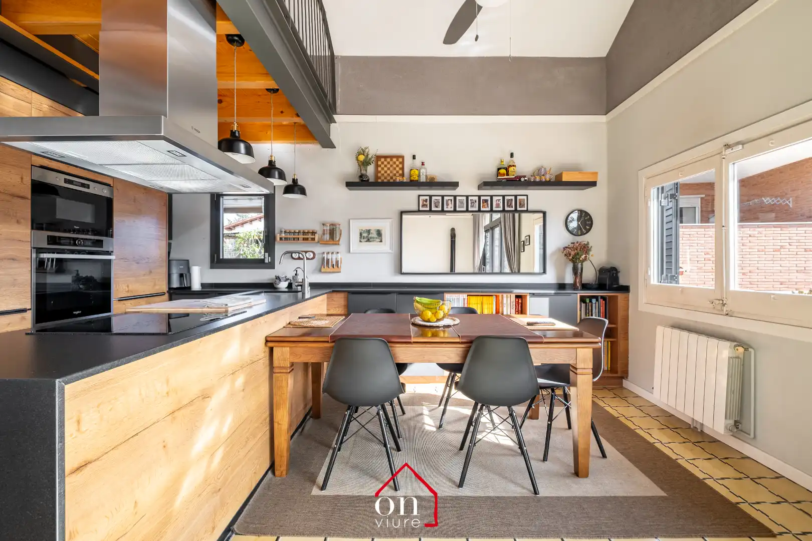 Kitchen of Houses for sale in Sant Cugat del Vallès  with Air Conditioner, Heating and Private garden