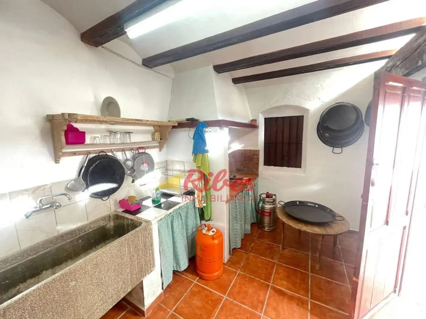 Cocina de Finca rústica en venta en Cullera con Aire acondicionado, Jardín privado y Terraza