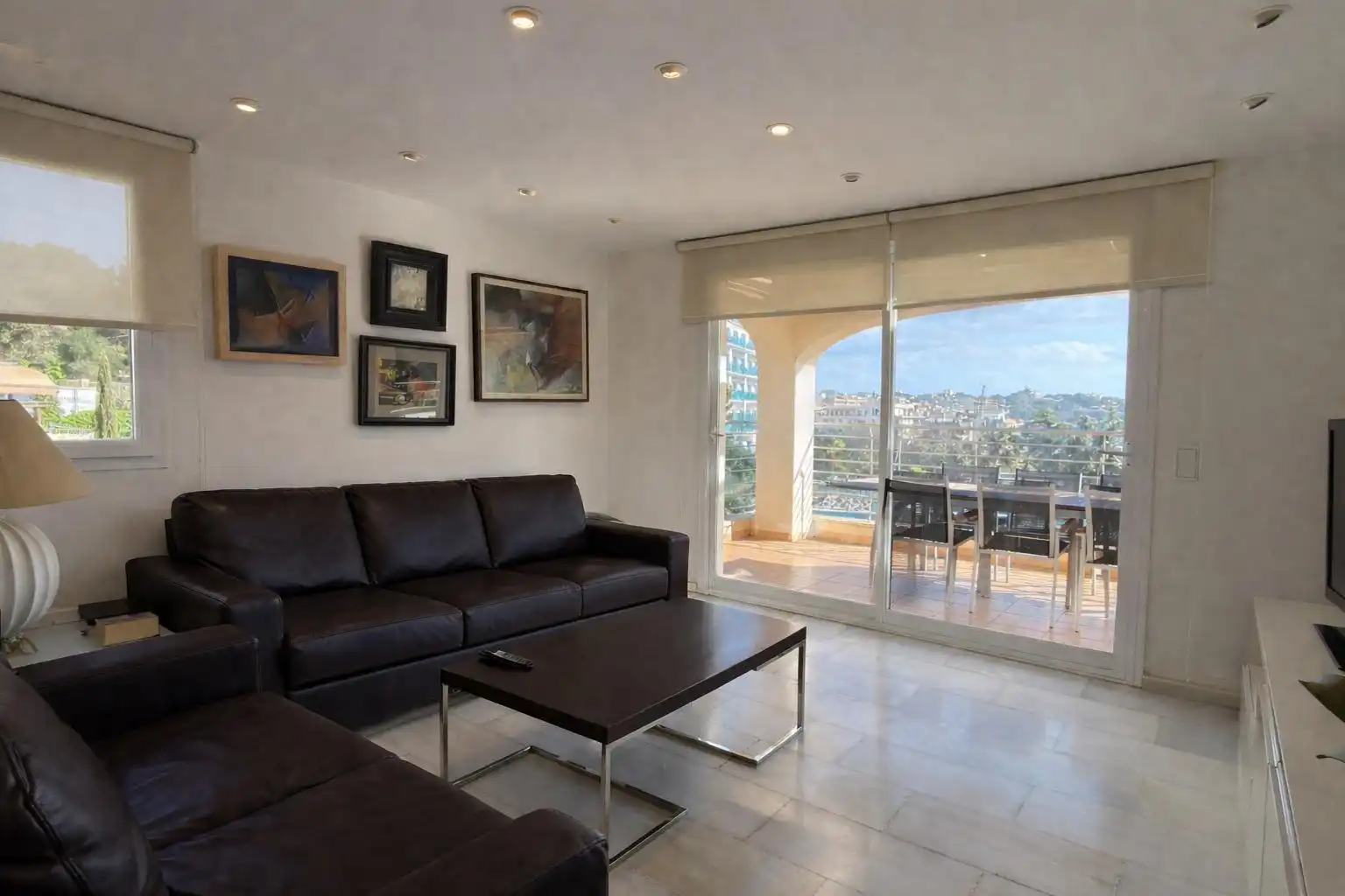 Living room of Flat for sale in Manacor  with Heating, Furnished and Balcony