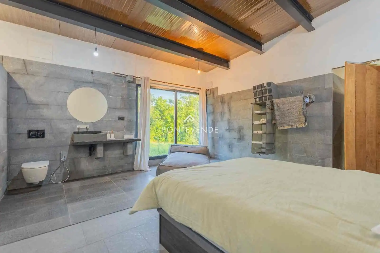 Habitación de Casa o chalet en venta en Marín con Aire acondicionado, Calefacción y Jardín privado