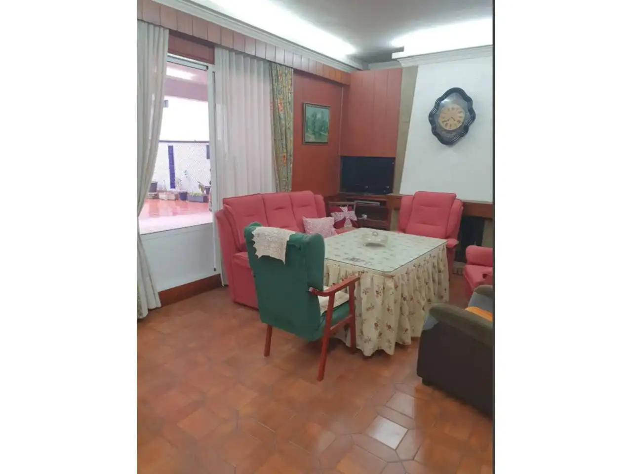 Sala de estar de Piso en venta en Villanueva de la Serena con Calefacción, Terraza y Amueblado