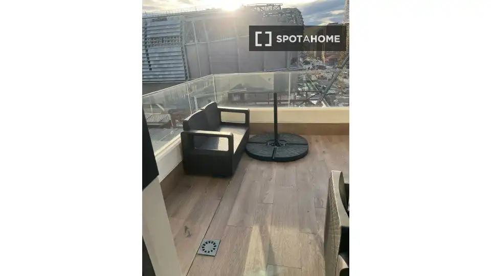 Terraza de Piso de alquiler en Valencia con Aire acondicionado, Calefacción y Amueblado