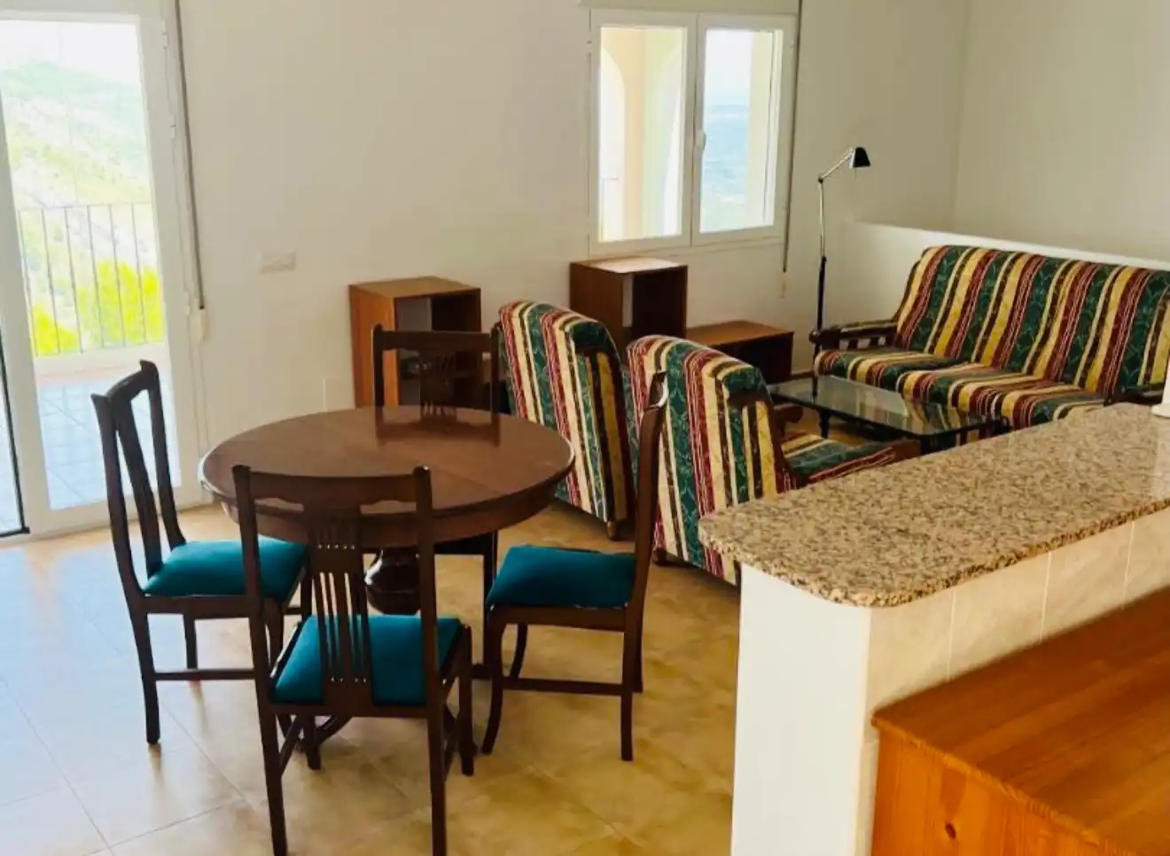 Sala de estar de Casa o chalet en venta en La Vall de Laguar con Aire acondicionado, Calefacción y Jardín privado