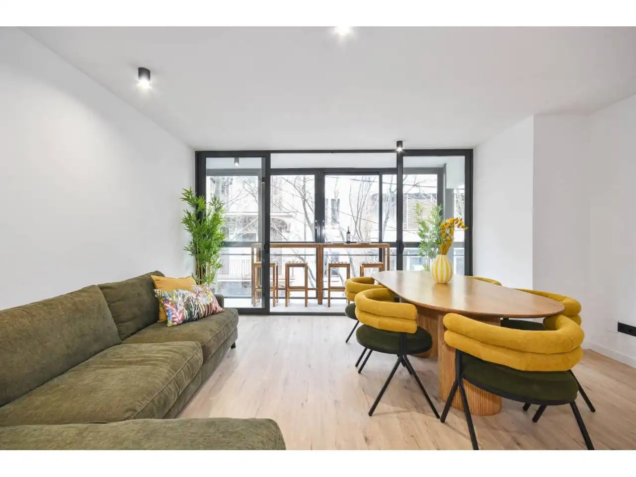 Sala de estar de Piso en venta en Barcelona con Calefacción, Parquet y Balcón