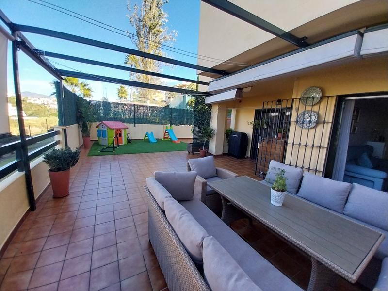 Terrace of Flat for sale in Estepona  with Air Conditioner, Heating and Private garden