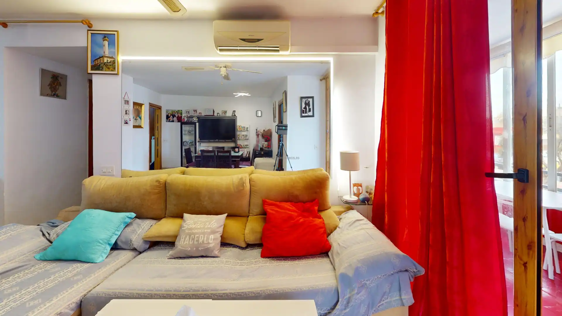 Wohnzimmer von Wohnung zum Verkauf in Eivissa mit Klimaanlage und Terrasse