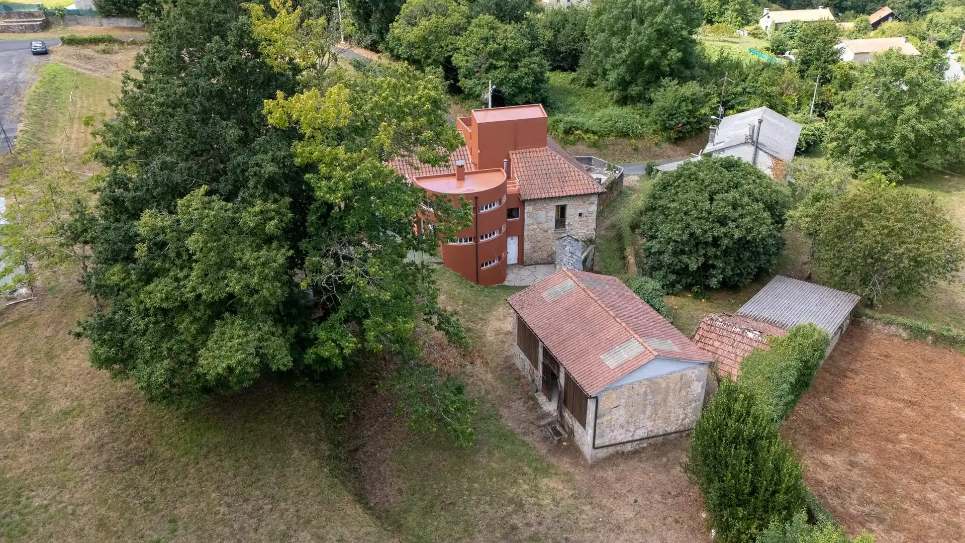 Vista exterior de Finca rústica en venta en Vilarmaior con Calefacción, Jardín privado y Terraza