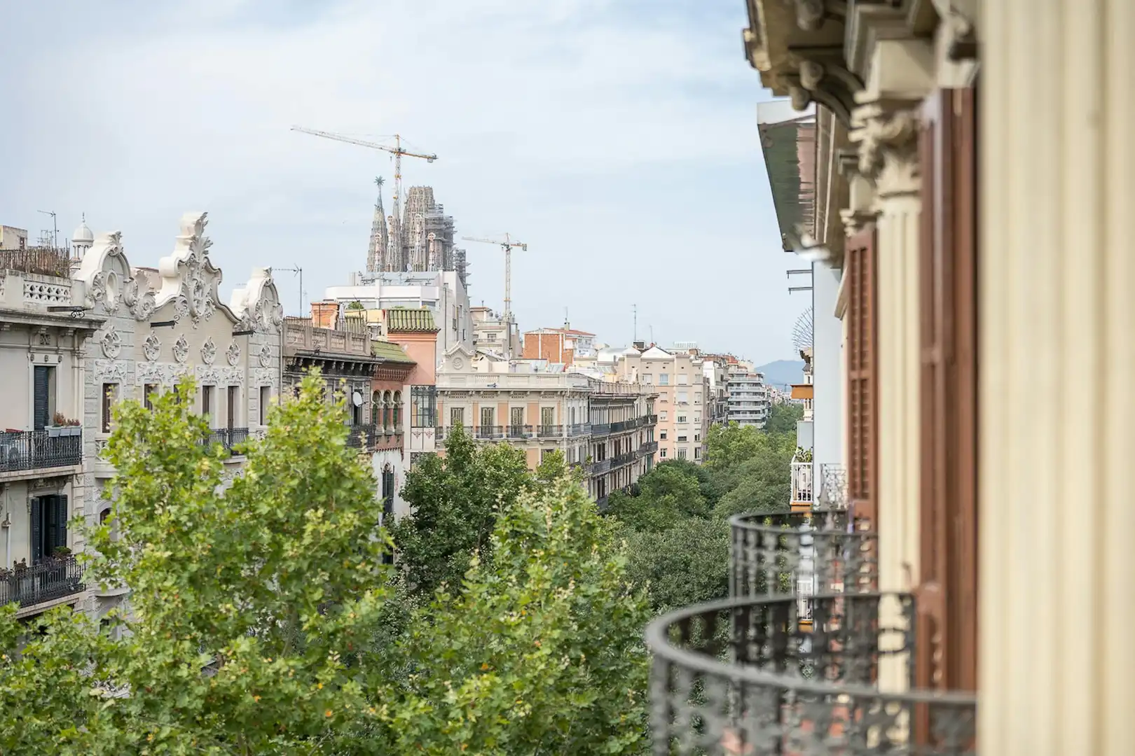 Vista exterior de Pis de lloguer en Barcelona amb Aire condicionat, Calefacció i Moblat