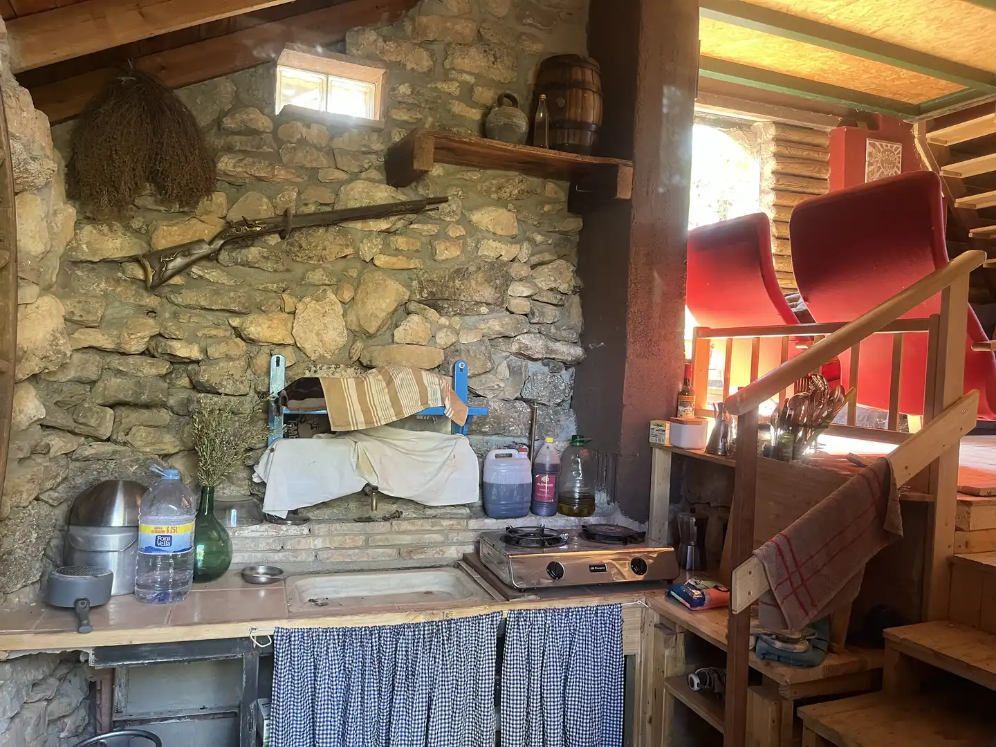 Cocina de Finca rústica en venta en La Pobla de Cérvoles, Lleida