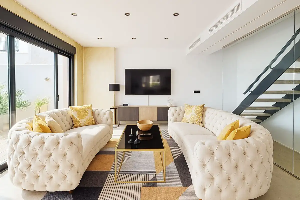Sala de estar de Casa o chalet en venta en Fuengirola con Aire acondicionado, Calefacción y Terraza